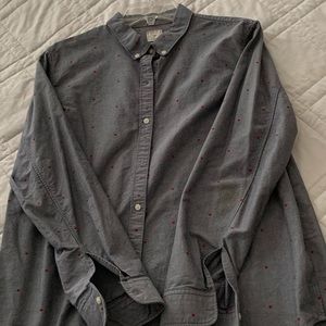 Denim look cotton blend GAP shirt, XL.